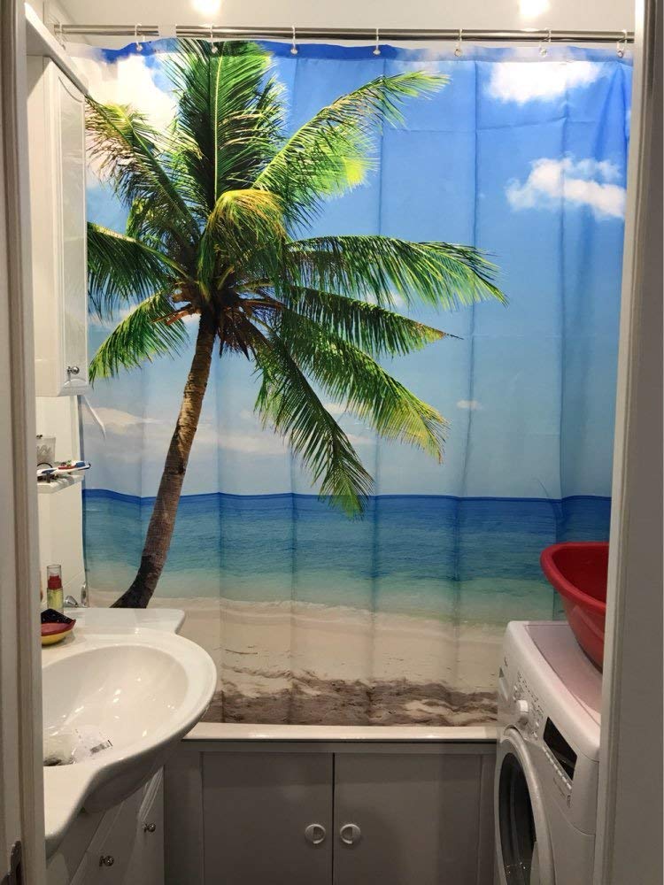 beach theme curtain