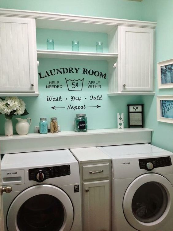 Basement Laundry Room Organization