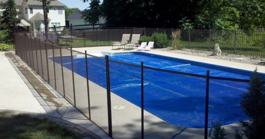 fence cover for pool ideas