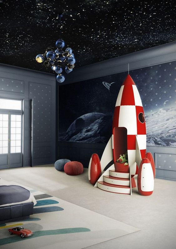 Space Theme Boys Room