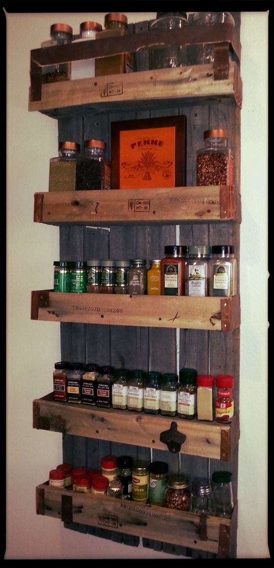 Homemade Spice Rack