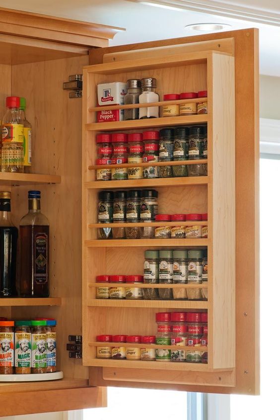 cabinet spice rack