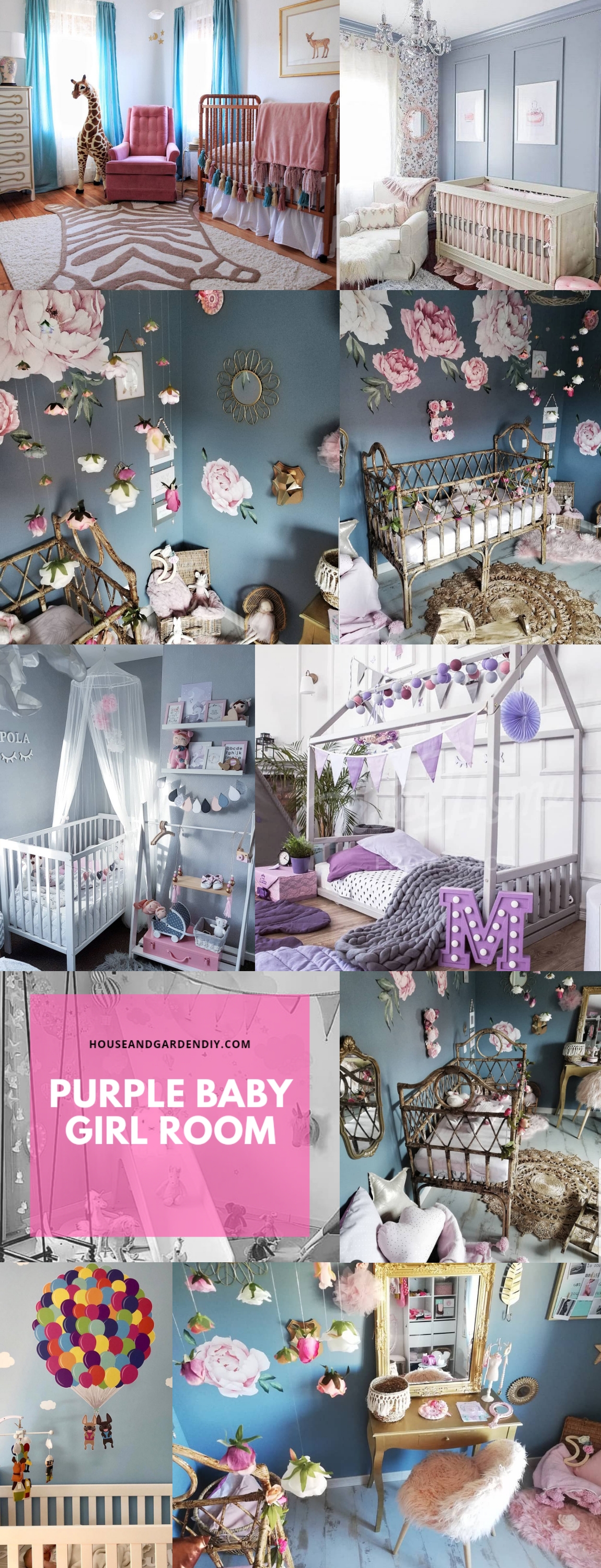 purple baby girl room