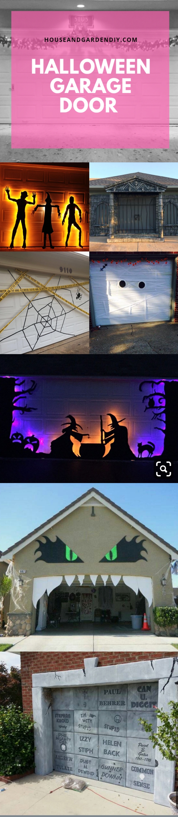 helloween garage door ideas