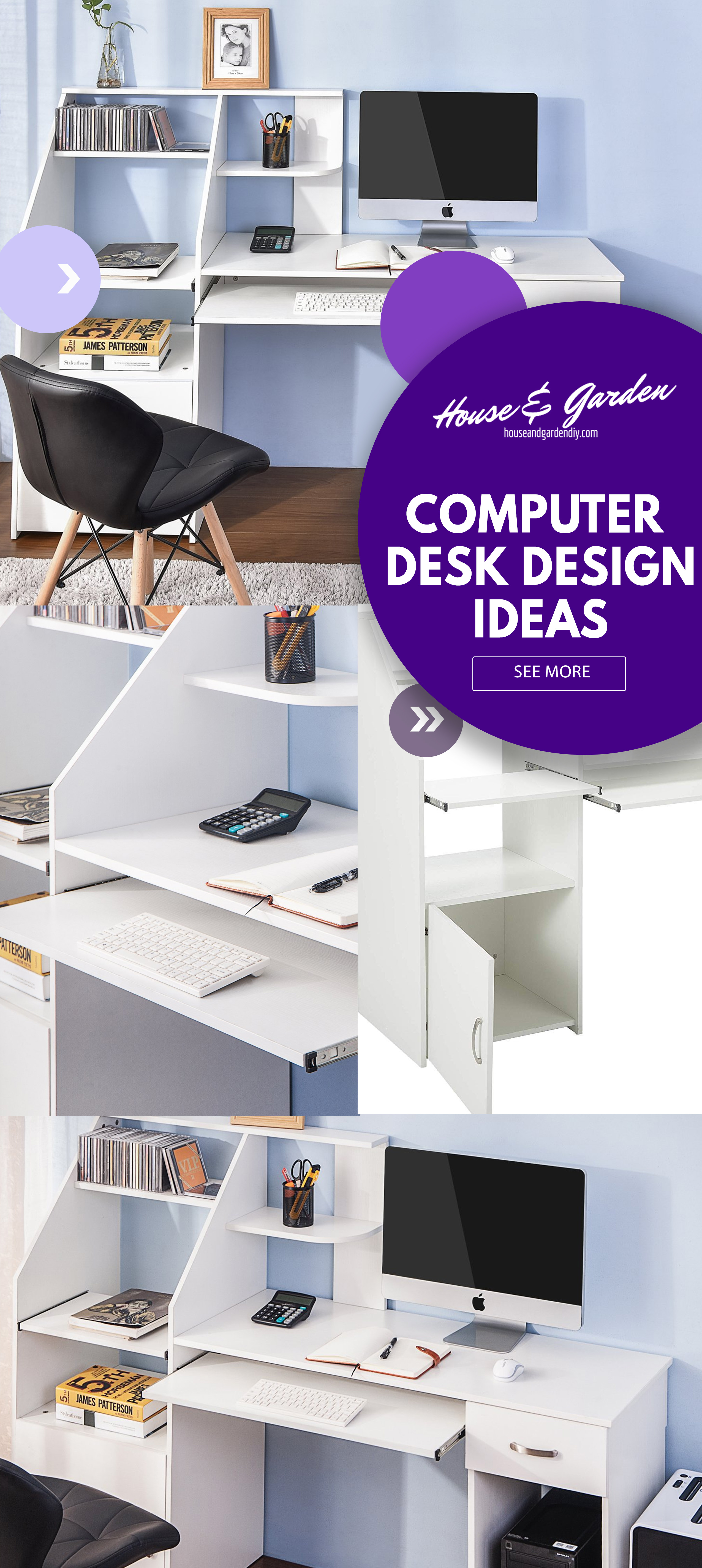 computer desk designs