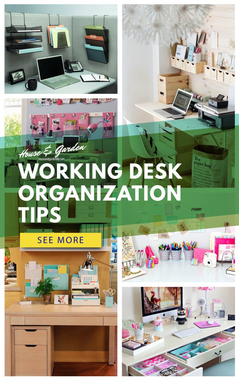 15+ Desk Organization Ideas (Working Desk Organization Tips) – House ...