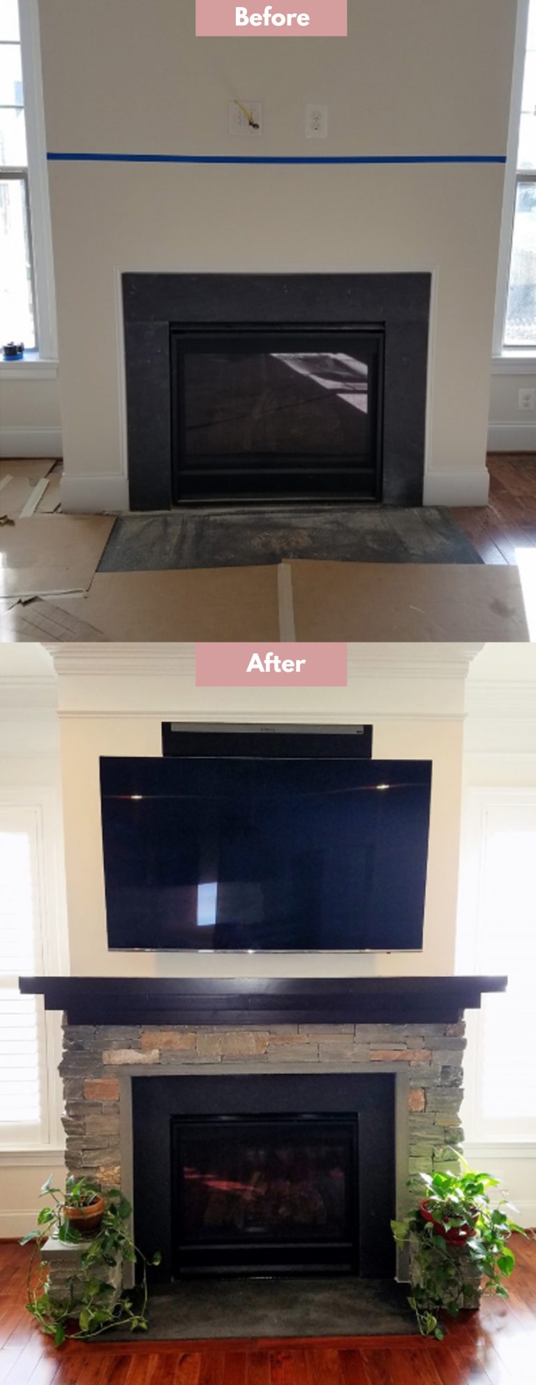 17+ Fireplace Remodel Before and After & How to Remodel Your Fireplace ...