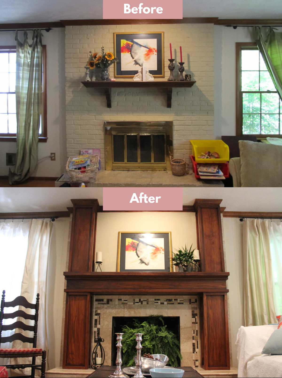 how to reface a fireplace with tile