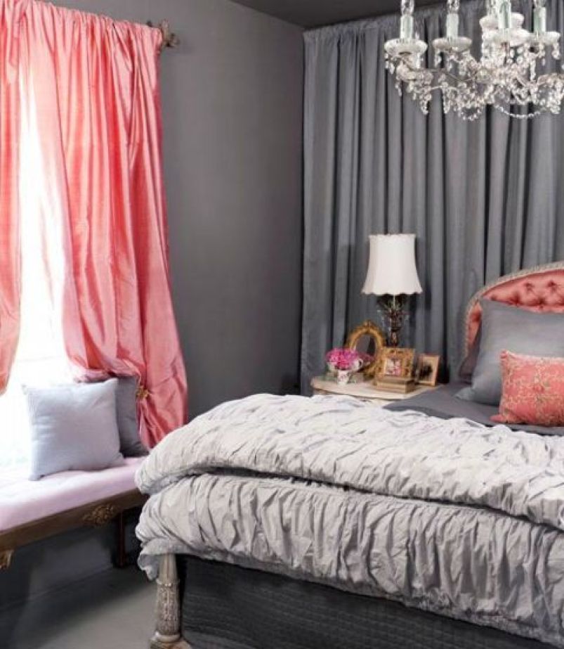 Grey Bedroom Pink