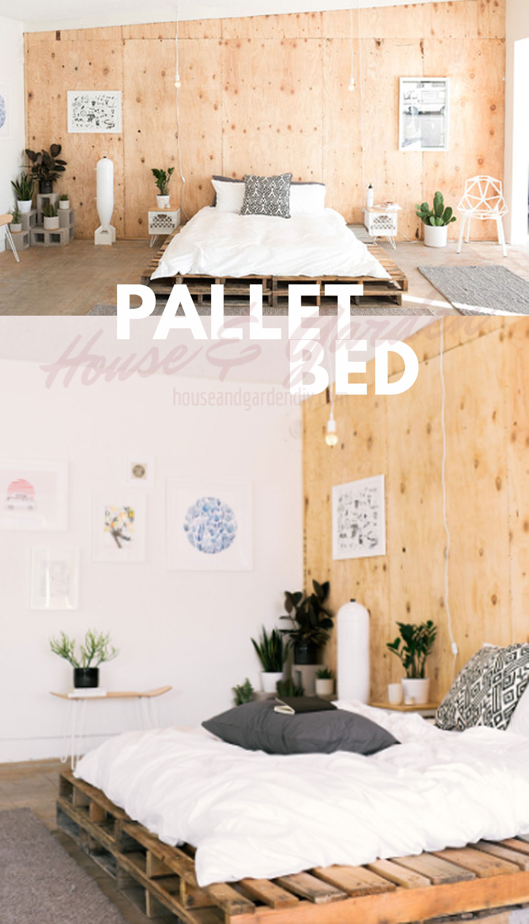 how to make pallet bed