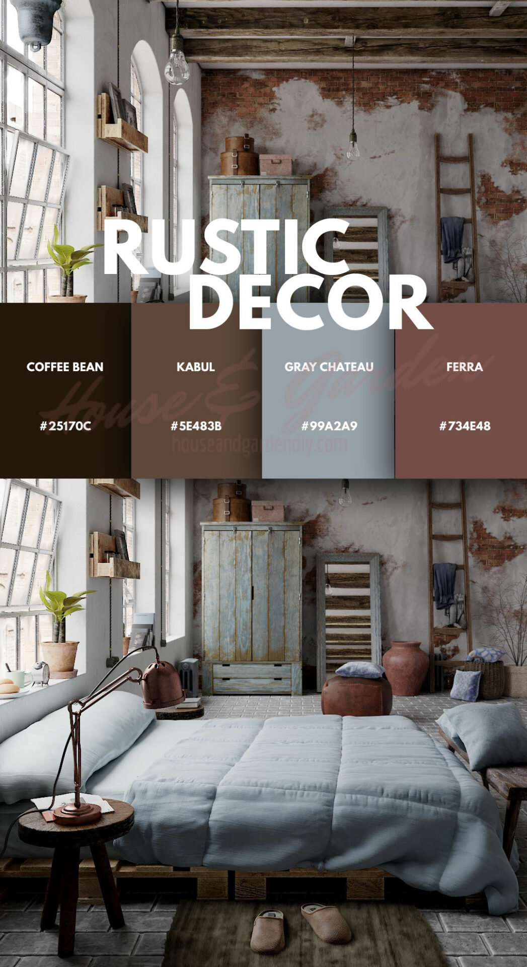 rustic bedroom theme